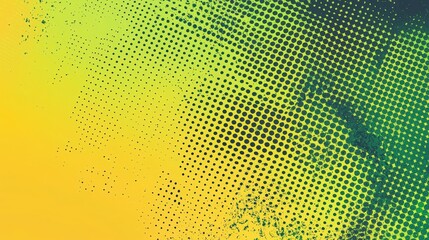 Poster - Abstract green and yellow pattern