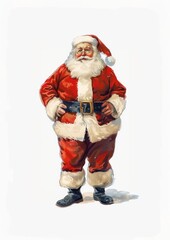 Poster - Jolly Santa Claus illustration