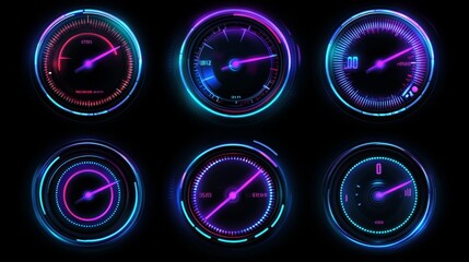 Wall Mural - digital data and stock charts. futuristic interface. hud for gaming backgrounds. looks like a futuri
