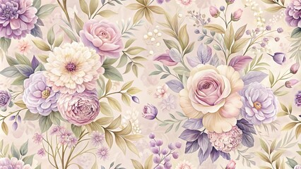  Delicate Blooms in Soft Hues, a Tapestry of Nature's Elegance