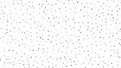 Fototapete - Technology abstract background. Abstract Plexus mesh geometric background. Triangles connected by lines. Minimalist mesh backdrop. Abstract polygonal shape.