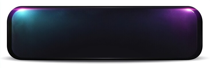 Wall Mural - ui interface neon game element for ui interface, digital sci-fi drawing. abstract ripped shape for w