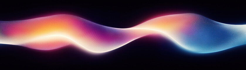 Wall Mural - a vibrant abstract wave design in stunning colors, showcasing smooth gradients and dynamic movement 