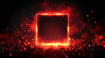 Canvas Print - Future interface hud for E-sports and technology businesses with a red display.