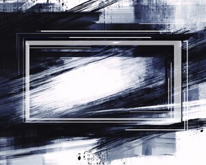 Wall Mural - abstract frame element in a square shape. hub futuristic.