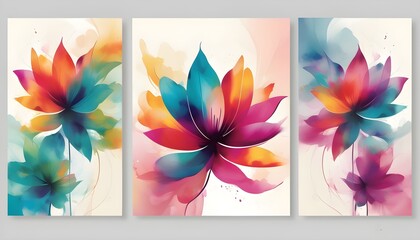 Wall Mural - Radiant Lotus Flower Blooming in Vivid Colors