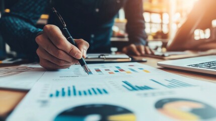 Aufkleber - Business Analytics and Strategy Planning in Office
