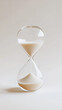 © Davivd - Minimalist Sandglass Showcasing Clarity and Purity on White
