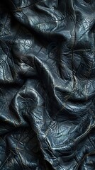 Wall Mural - Dark Blue Leather Texture Background