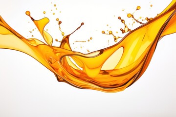 Wall Mural - Oil splash backgrounds refreshment splattered.