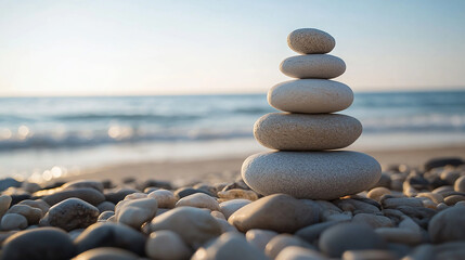 Wall Mural - a balanced life includes not only exercise and nutrition but also time for relaxation and mental rej