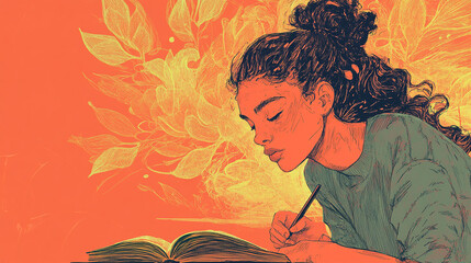 Wall Mural - mental health care practices, such as journaling or therapy, promote long-term emotional stability.