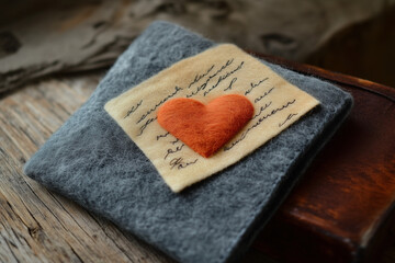 Wall Mural - romantic love letter card valentine day gift 