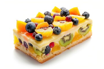 Wall Mural - Fruit cake cheesecake blueberry.