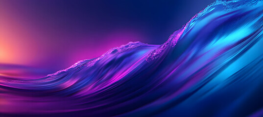 Big Neon Wave Background