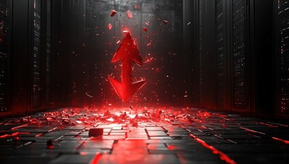 Sticker - Red Arrows Shatter the Server Room