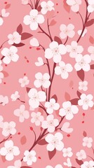 Poster - Sakura pattern flower backgrounds.