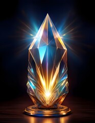 Wall Mural - Pointed Healing Crystal Wand