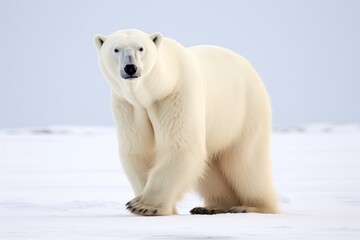 Canvas Print - Polar bear wildlife animal mammal.