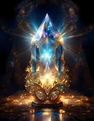 Wall Mural - Pointed Healing Crystal Wand