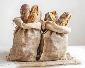 Biodegradable Bread Bags Made from Jute for Sustainable Bakery Packaging