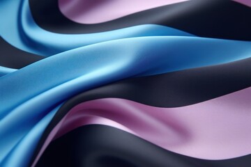 Poster - Abstract sculpture smooth purple curve.