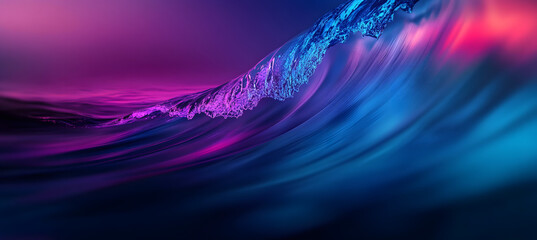 Wall Mural - Big Neon Wave Background