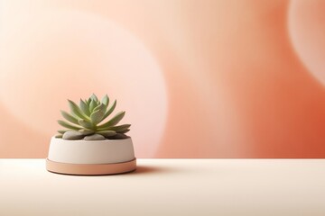 Sticker - Succulent background plant houseplant terracotta.