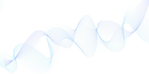 White wave curve lines banner background design. Abstract soft wave lines dynamic flowing blue light isolated background. Vector Illustration of the gray pattern of lines. stripes on white.	
