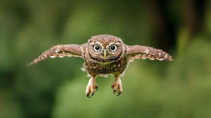 flying owl, AI generated