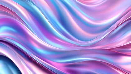 Wall Mural - Elegant silk waves in pastel hues creating a luxurious fabric backdrop for artistic and romantic presentations