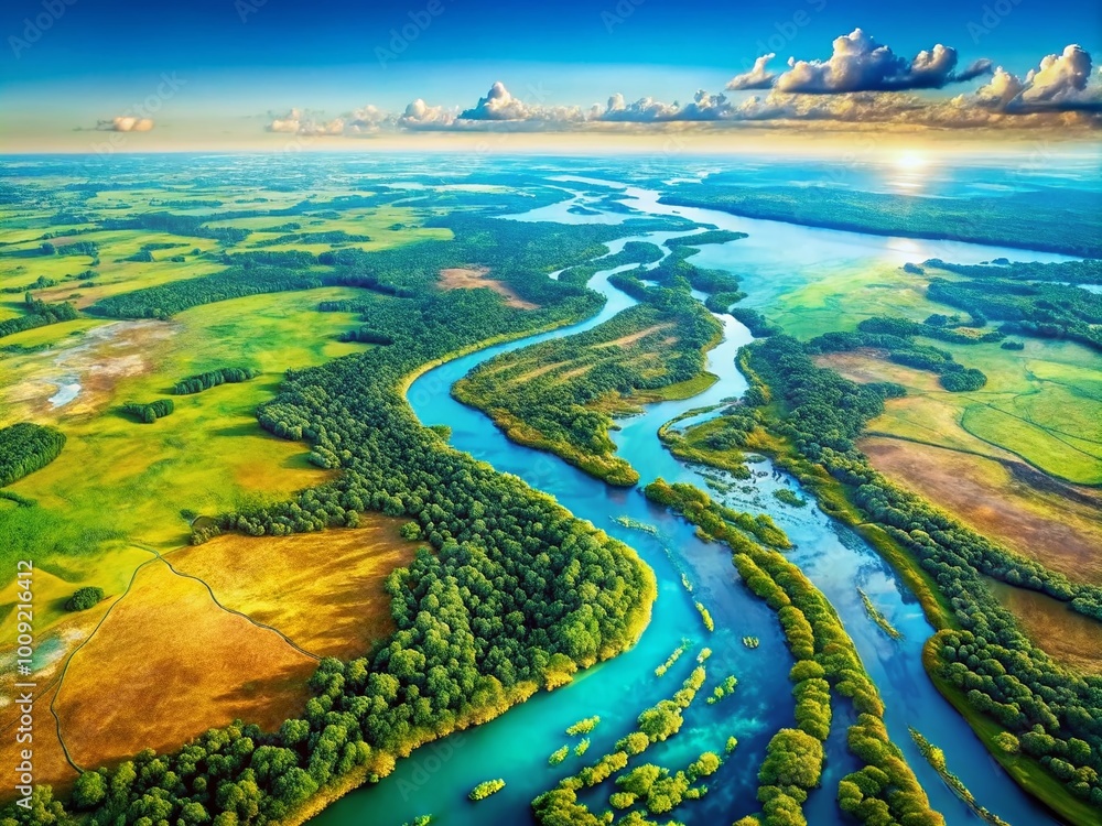 Detailed Map of the Mississippi River System Highlighting Major Rivers ...