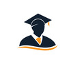 © meddesigner - Student Graduate logo design illustration