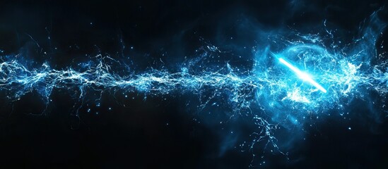 Wall Mural - abstract blue energy