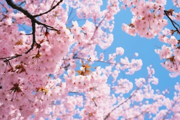 Poster - Cherry blossom outdoors flower nature.