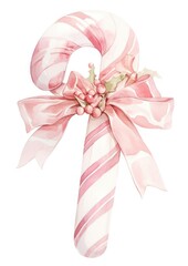 Wall Mural - Pink candy cane illustration