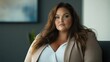 © Business Pics - Photo of plus size manager or boss