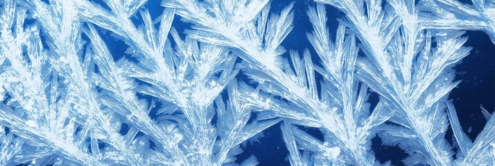 Wall Mural - Frosted windowpane abstract patterns for winter designs and decor