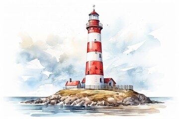 Canvas Print - Lighthouse architecture building tower.