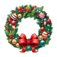 Canvas Print - Christmas wreath decoration christmas christmas decoration.