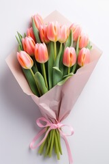 Canvas Print - Flower bouquet tulip petal plant.