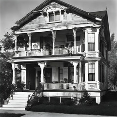 old house fron view