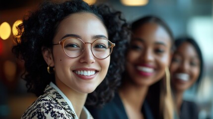 Portrait of two happy women smiling and posing together