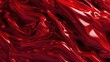 © Olha Koval - Red shiny latex background. Red latex with folds background.