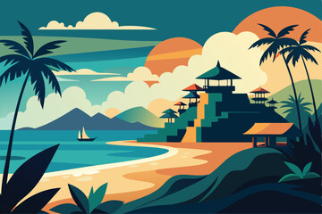 Wall Mural - image for for bali ibeach A.eps