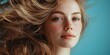 © Alexander Chaykin - Elegant Blonde Portrait with Texture Overlay
