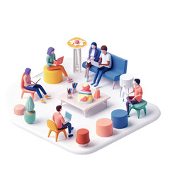 Wall Mural - teamwork collaboration business meeting project management office work communication diverse busines