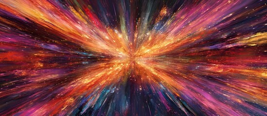 Wall Mural - Abstract Cosmic Burst