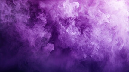 Canvas Print - A photo-realistic texture in shades of purple, depicting the smoke from an explosion in a chemical laboratory