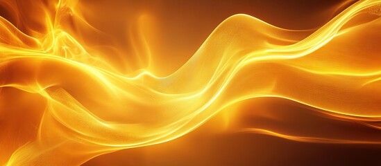 Wall Mural - abstract golden waves